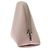 Autre Marque Pochette con zip in pelle beige - vista 4