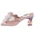 Autre Marque Beige Leder-Mules mit Absatz - Ansicht 2
