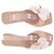 Autre Marque Beige Leder-Mules mit Absatz - Ansicht 6