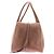 Autre Marque Borsa bowling in pelle camel - vista 4