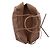 Autre Marque Borsa bowling in pelle camel - vista 7