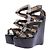 Jimmy Choo Décolleté con zeppa in pelle nera