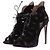 Alaïa Décolleté con lacci in camoscio nero