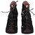Alaïa Décolleté con lacci in camoscio nero - vista 3