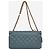 Chanel Bolsa de ombro com aba acolchoada em couro azul 2012 - vista 4