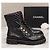 Chanel Stivaletti in Pelle Nera Perle Perle - vista 2