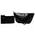 Pouch da polso con zip Alexander Wang Black Crackled Patent Punch - vista 6