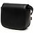Céline Celine Mini Borsa a Tracolla Triomphe in Pelle di Vitello Lucida Nera - vista 2