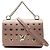 Louis Vuitton LockMe II BB in pelle metallizzata rosa con occhielli