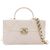 Chanel Vanity Case Small CC in Pelle di Vitello Matelassé Bianca con Top Handle