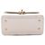 Chanel Vanity Case Small CC in Pelle di Vitello Matelassé Bianca con Top Handle - vista 3