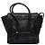 Céline Celine Micro Luggage Tote in pelle di vitello liscia nera