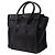 Céline Celine Micro Luggage Tote in pelle di vitello liscia nera - vista 2