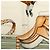 Pañuelo de seda Hermès Brown Jumping 90 - vista 6