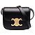 Céline Celine Mini Borsa a Tracolla Triomphe in Pelle di Vitello Lucida Nera