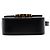 Céline Celine Mini Borsa a Tracolla Triomphe in Pelle di Vitello Lucida Nera - vista 3