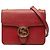 Gucci Borsa a tracolla Interlocking G in pelle di vitello Dollar Small rossa