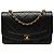 Chanel Black Medium Lambskin Diana Flap