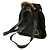 Bamboo Zaino Gucci in suede nero con coulisse e bambù - vista 2