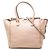 Valentino Rockstud Double Handle Tote aus Leder in Pink, Medium
