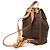 Céline Celine Brown Macadam Coated Canvas Backpack - view 2