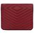 Portafoglio Chanel Red CC Chevron Lambskin Square Envelope Wallet On Chain - vista 2