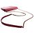 Portafoglio Chanel Red CC Chevron Lambskin Square Envelope Wallet On Chain - vista 7