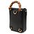 Bamboo Borsa Gucci Mini in pelle di vitello nera con manico in bambù - vista 2