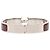 Bracciale Hermès Clic H PM stretto in smalto rosso - vista 3