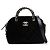 Clutch Coco in velluto matelassé nero Chanel con catena
