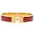 Bracciale Hermès Clic H PM stretto in smalto rosso