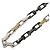 Collana a catena Monogramme in acciaio inossidabile argento e strass Louis Vuitton - vista 2