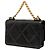 Chanel 19 Wallet on Chain in pelle d'agnello matelassé nera - vista 2