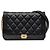 Chanel Black Quilted Caviar Boy Wallet on Chain