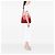 Borsa Gucci Red Medium Calfskin Bamboo Nymphaea Satchel - vista 6