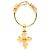 Spilla Croce CC Chanel Gold Plated Oro - vista 2