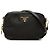 Prada Mini Camera Bag aus schwarzem Tessuto