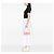 Clutch Dolce & Gabbana in raso rosa e pizzo con lucchetto e catena - vista 5