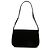 Prada Schultertasche aus schwarzem Samt