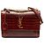 Autre Marque Saint Laurent Red Medium Croc Embossed Leather Monogram Sunset Crossbody - vista 6