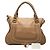Borsa Satchel Marcie Chloé in pelle marrone Large - vista 8
