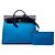 Hermès Blue Toile Herbag Zip 39 - vista 7