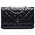 Chanel Black CC Quilted Caviar Wallet on Chain