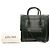 Céline Celine Phantom Luggage Tote Medium in pelle di vitello liscia nera - vista 6