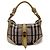 Burberry Ashwood Convertible Hobo House Check Canvas Medium