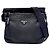 Borsa a tracolla Prada nera in nylon e pelle