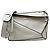 Borsa Loewe Puzzle Small in pelle bianca, borsa a spalla