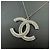 Collana Chanel Coco Argento e Strass - vista 4