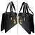 Borsa a spalla Gucci GG in pelle nera - vista 3