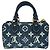 Louis Vuitton Nano Speedy in cotone blu